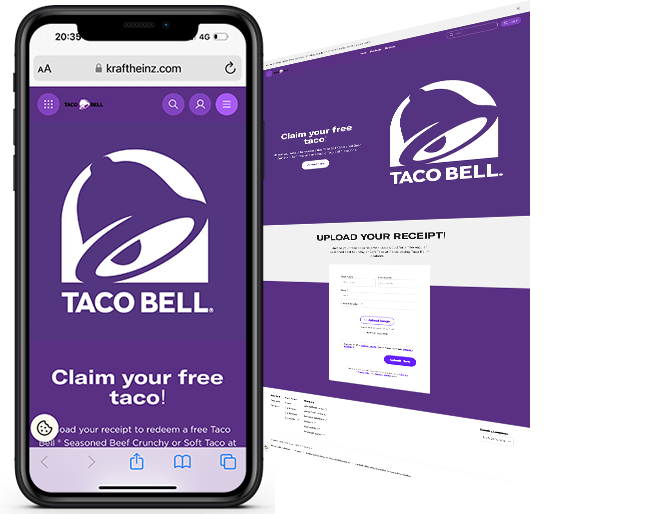Receipt API to Power a Coupon Program for Kraft Taco Bell